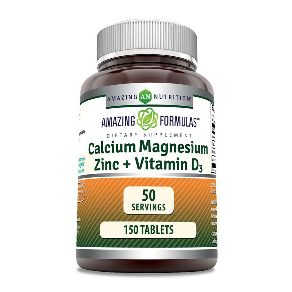 Amazing Nutrition Amazing Formulas Calcium Magnesium Zinc And Vitamin D3 Tablets, 150 Ea
